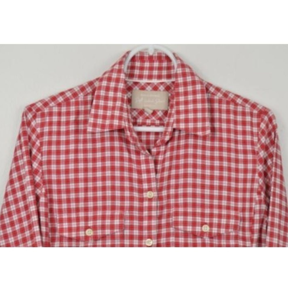 Banana Republic Soft Wash Small Plaid Button Shirt